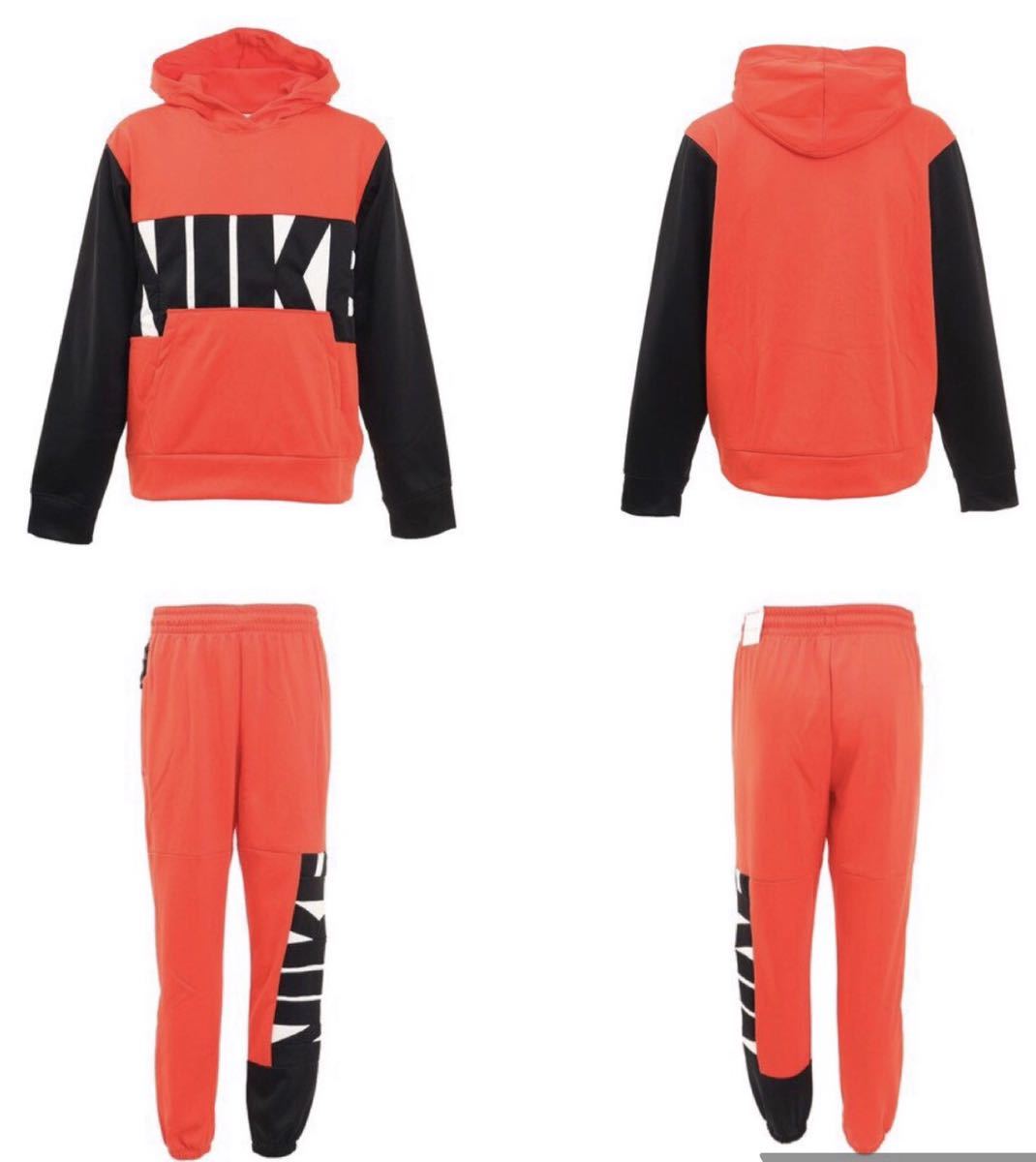 新品 L NIKE THERMA ナイキ サーマ 裏起毛 ビッグロゴ スウェット 上下 