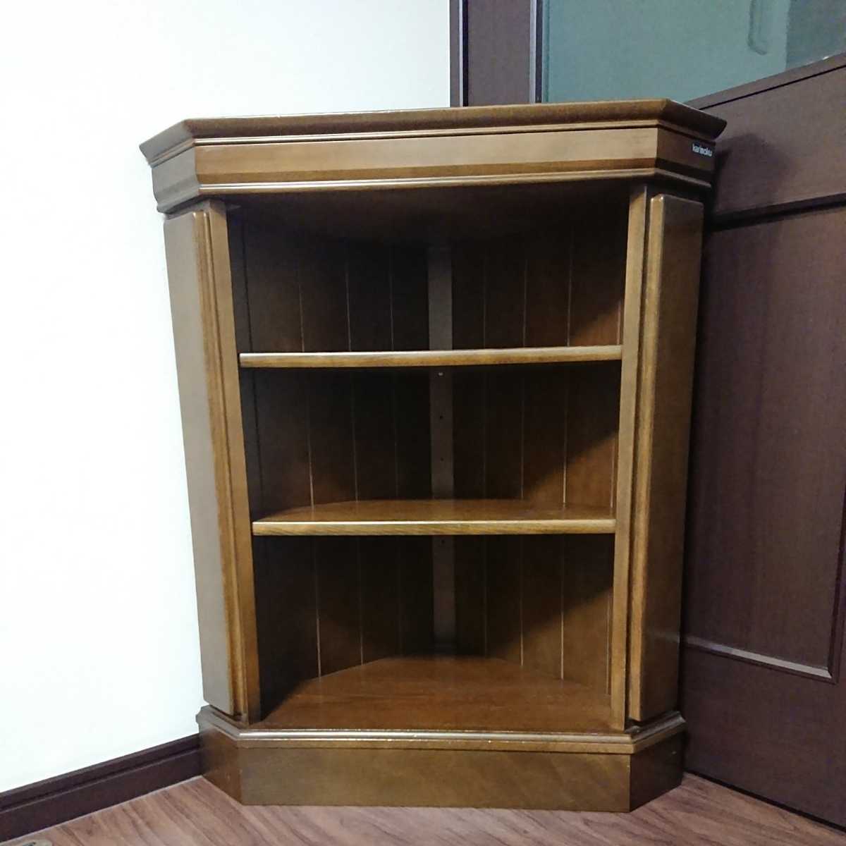 カリモク コーナーラック | 家具 キャビネット 木製 コロニアル 