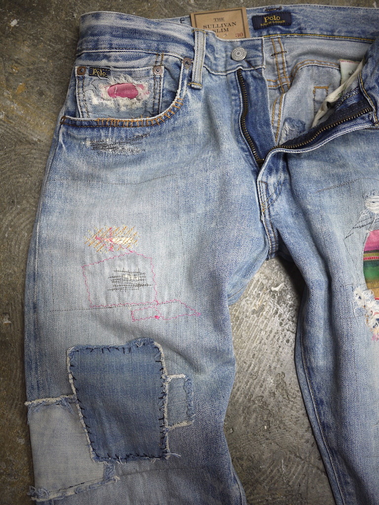 BTS ジミン着】正規新品 34/30 Polo Ralph Lauren SULLIVAN REPAIRED