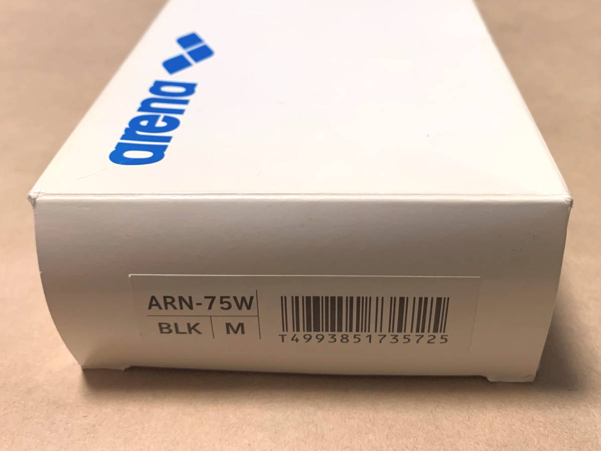 arena アリーナ ARN-75W BLK Mサイズ 新品タグ付き 箱入り 未使用 黒