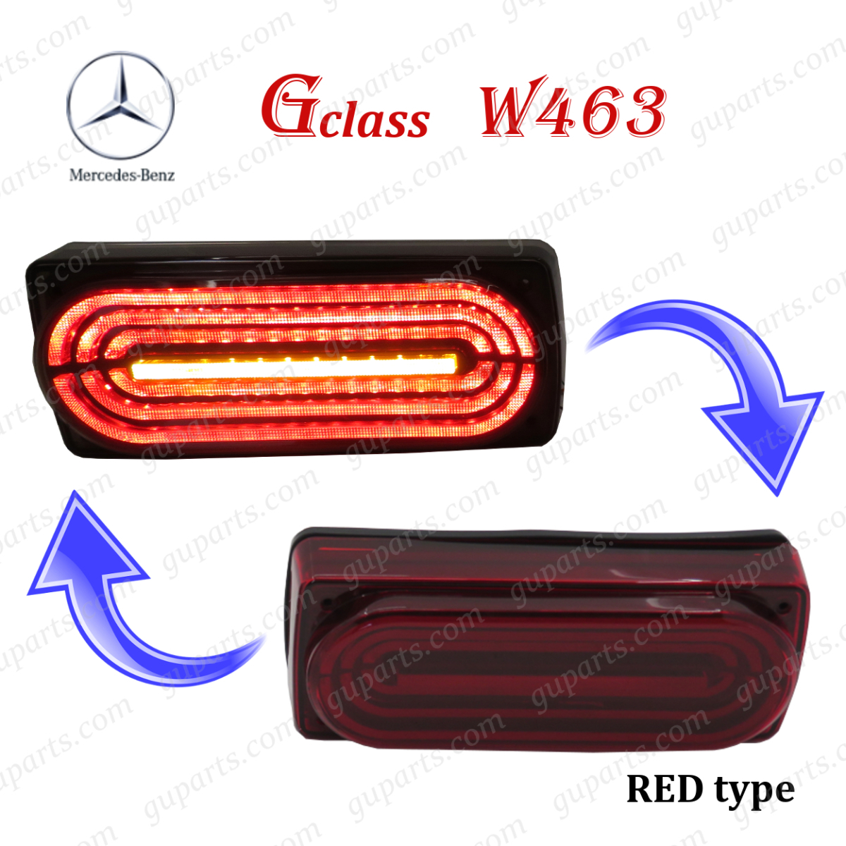 【人気セール，品質保証】 ベンツ Gクラス ゲレンデ W463 &lsquo;94 &lsquo;19 左 右 スモーク テール ランプ ライト レンズ LED ウインカー ストップ ブレーキ レッド G(テールライト)｜売買されたオークション情報、yahooの商品 メルセデス・ベンツ用