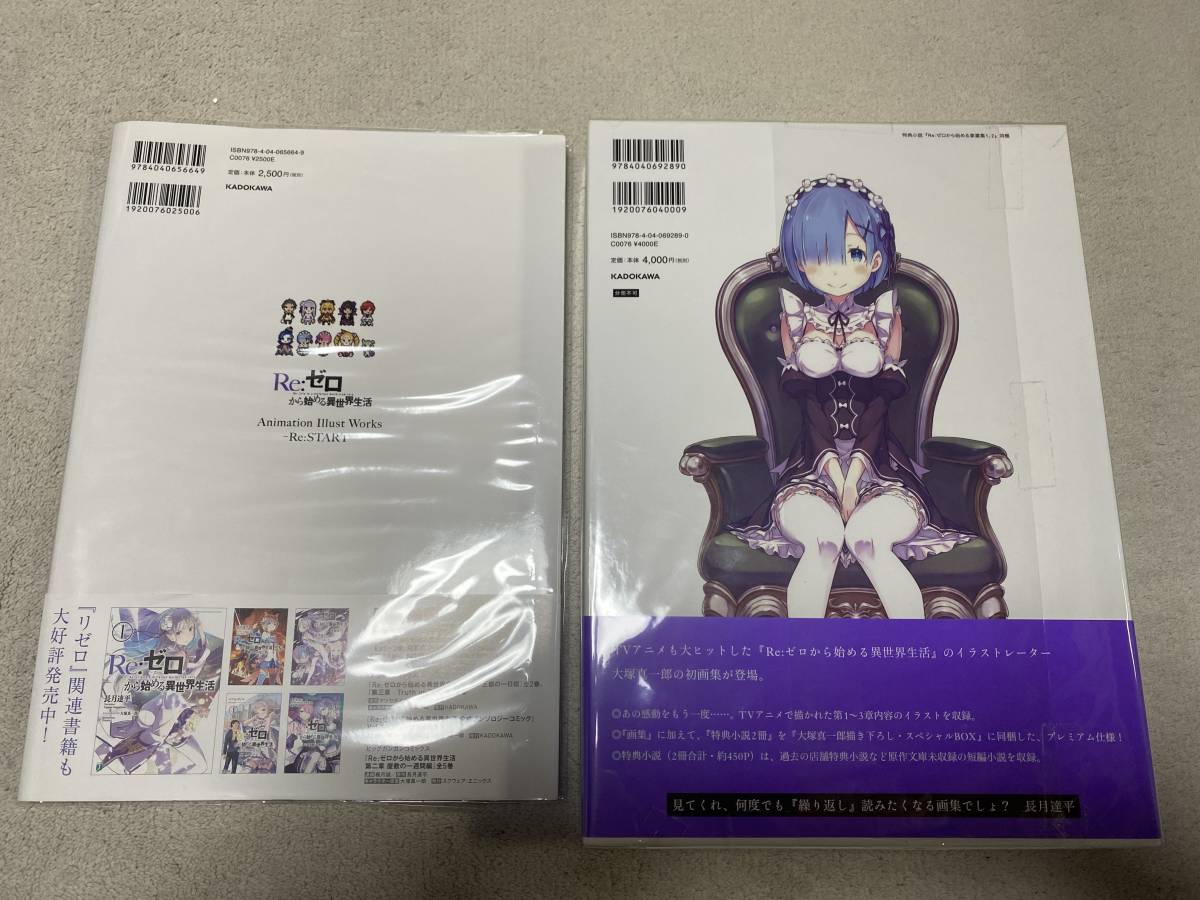 Re ゼロから始める異世界生活 大塚真一郎 Art Works Re Box 特典小説掌編集1 2 ケース付き 画集 アニメーションイラストワークス リゼロ 原画 設定資料集 売買されたオークション情報 Yahooの商品情報をアーカイブ公開 オークファン Aucfan Com