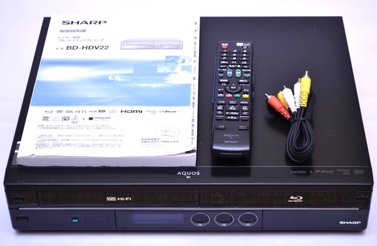 AQUOS BD-HDV22 SHARP シャープ ブルーレイレコーダー - : Recorder