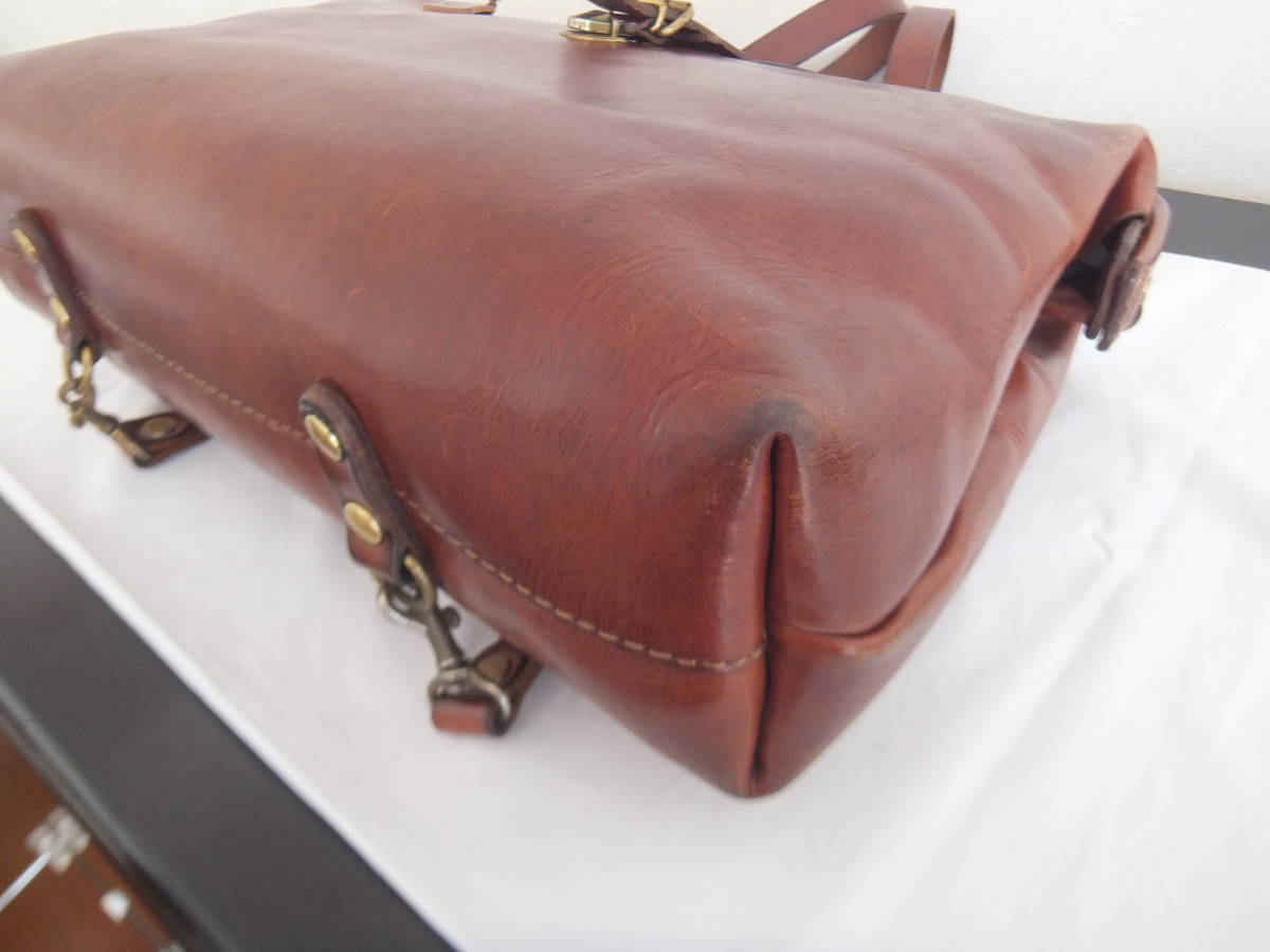 HERZ ヘルツ 3way ダレスバッグ ソフトダレス 本革 肩当てパット×2付き