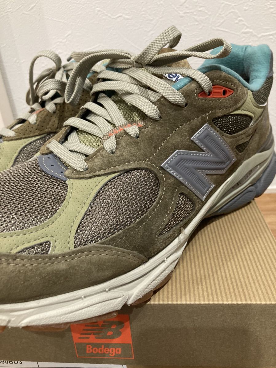 送料無料】美品 NEW BALANCE × BODEGA 990V3 Brown US10 28.0cm 