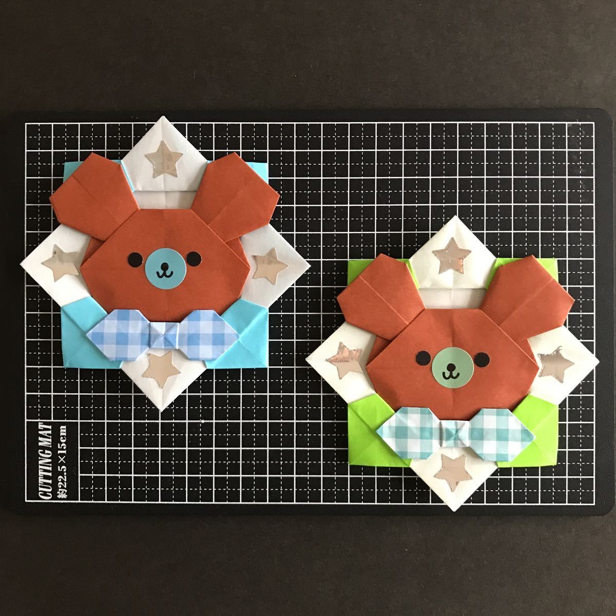 折り紙 くまちゃん くまくん お花メダル ４色個 ハンドメイド クマさんメダル 折り紙 千代紙 売買されたオークション情報 Yahooの商品情報をアーカイブ公開 オークファン Aucfan Com