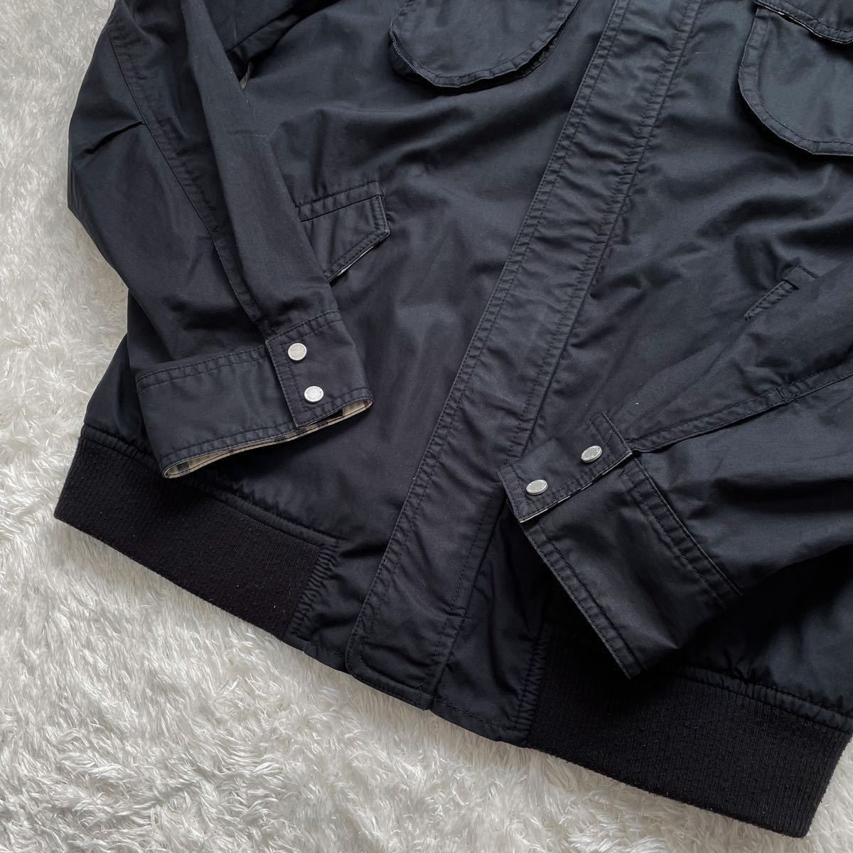 BURBERRY BLACK LABEL フード付きナイロンジャケット Lサイズ BURBERRY