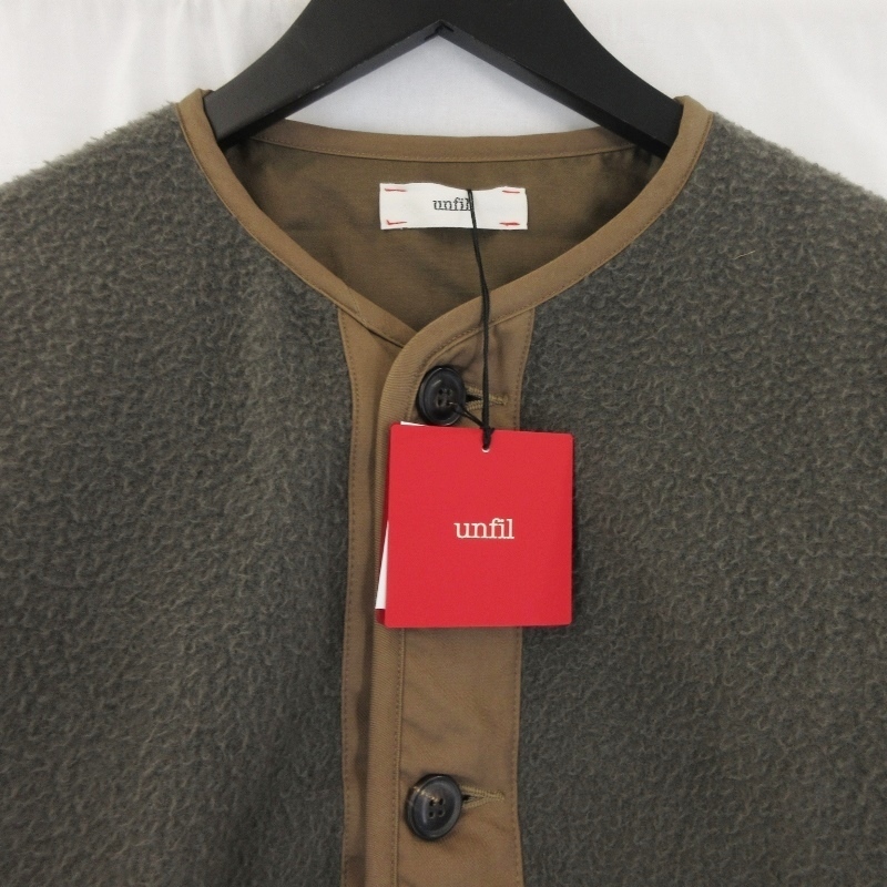 unfil アンフィル のフリマアイテム一覧 コットン wool ラムウール ribbed-knit セール40%OFFunfil | cotton lambs 公式通販 napped melton jacket アンフィル(レディーストップス)(素材:羊毛、ウール