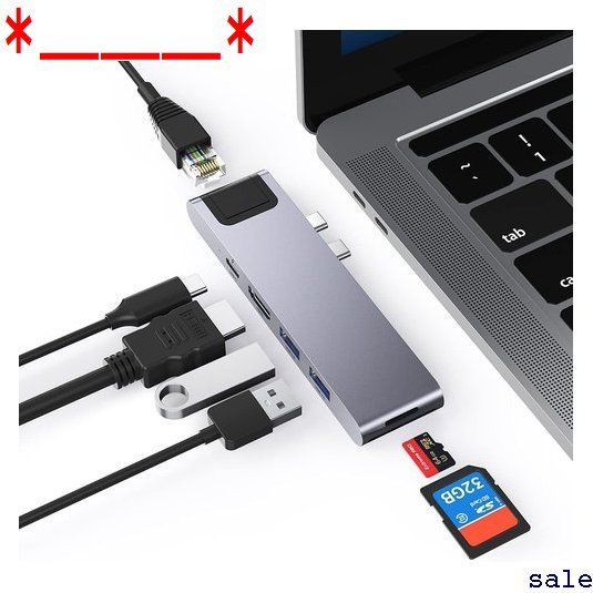 ＿＿＿ USB 2020/2019/2018/2017/2016対応 o ハ Pro MacBook 7in1 ハブ C 137_1