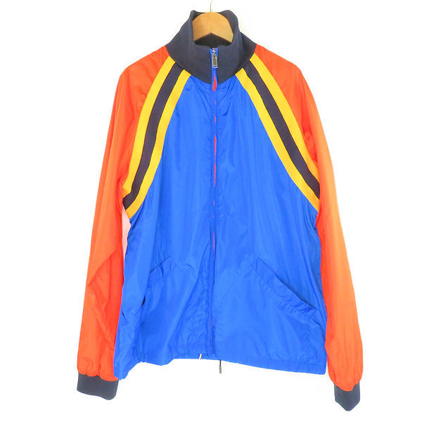 1円 【美品】GUCCI グッチ ブルゾン 48 オレンジ 青 ナイロン100％ 虎