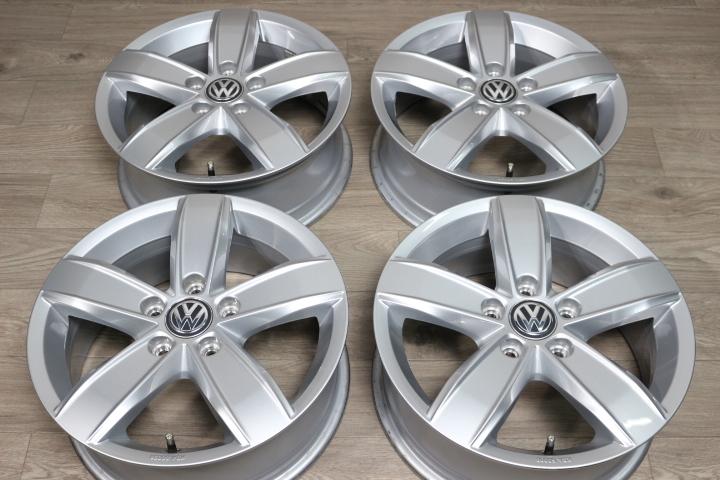 美品☆VW フォルクスワーゲン 純正 ホイール 6J +48 16in PCD112 4本