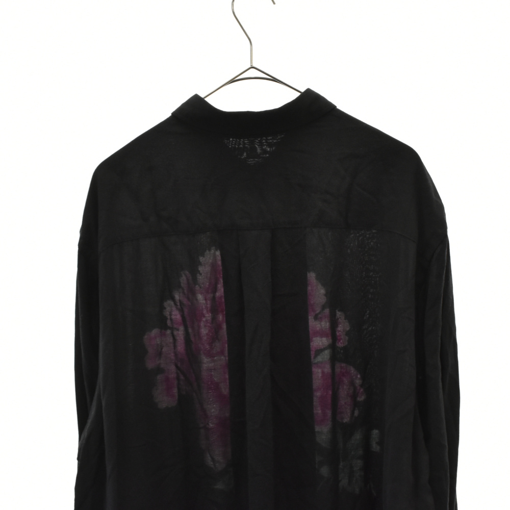 ヨウジヤマモト プールオム 花と少年期 牡丹染レーヨン　HN-B80-263 ヨウジヤマモト プールオム 花と少年期 牡丹染レーヨンHN-B80-263