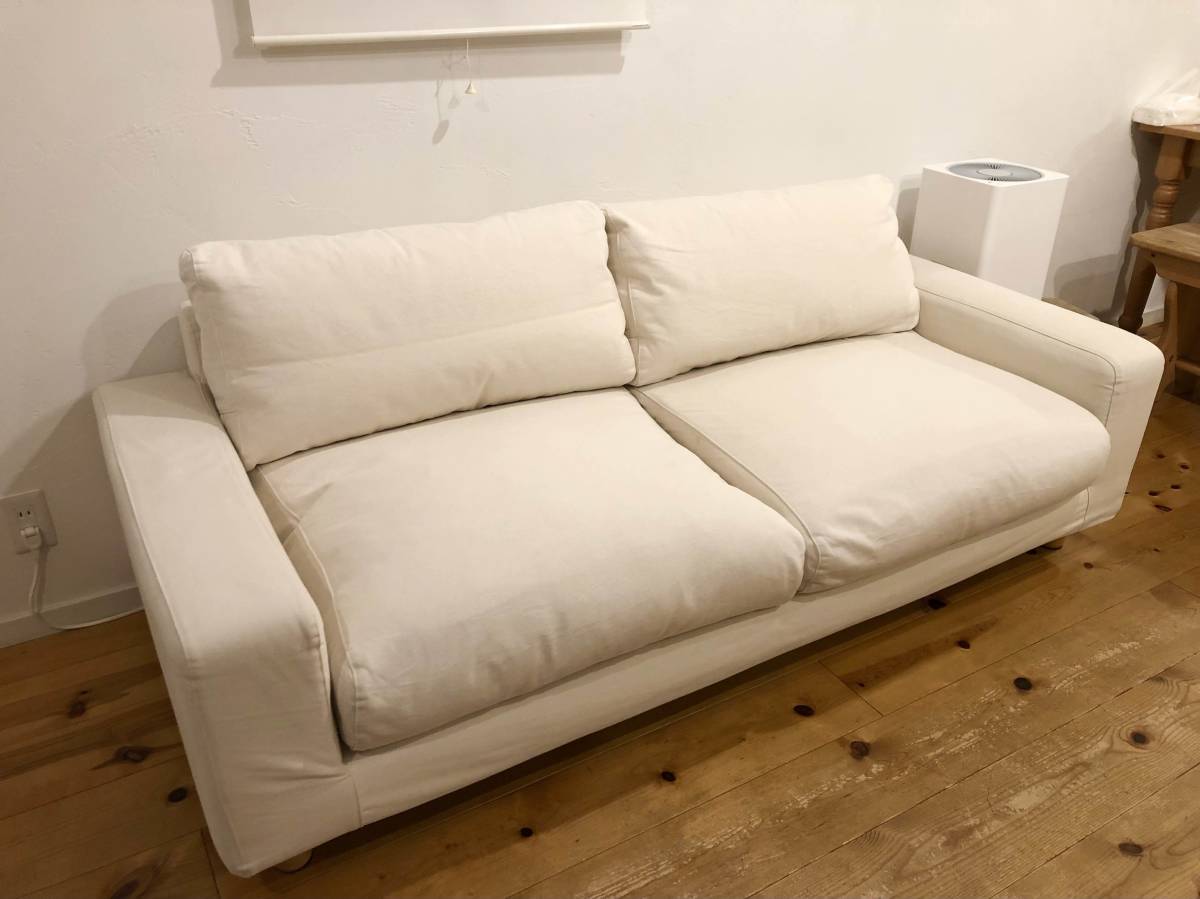 無印良品（MUJI）2.5シーター ソファ（色：生成り）(無印良品)｜売買