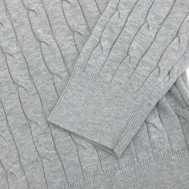 Uniqlo ユニクロ コットンカシミヤ ケーブルニット セーター L グレー メンズ 紳士 カシミア Lサイズ 売買されたオークション情報 Yahooの商品情報をアーカイブ公開 オークファン Aucfan Com