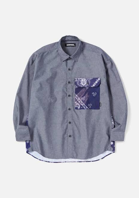 新品 NEIGHBORHOOD BANDANA CHOPPED-2 / CE-SHIRT . LS ネイバーフッド 