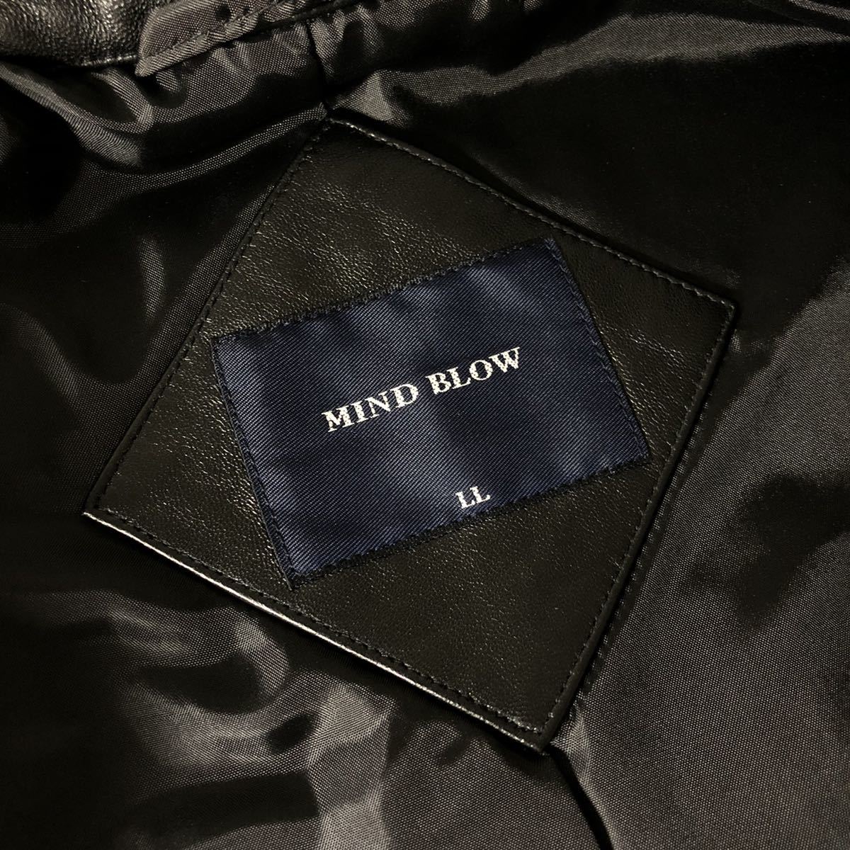 7L21《美品》大きいサイズ MIND BLOW マインドブロウ メンズビギ 羊革 
