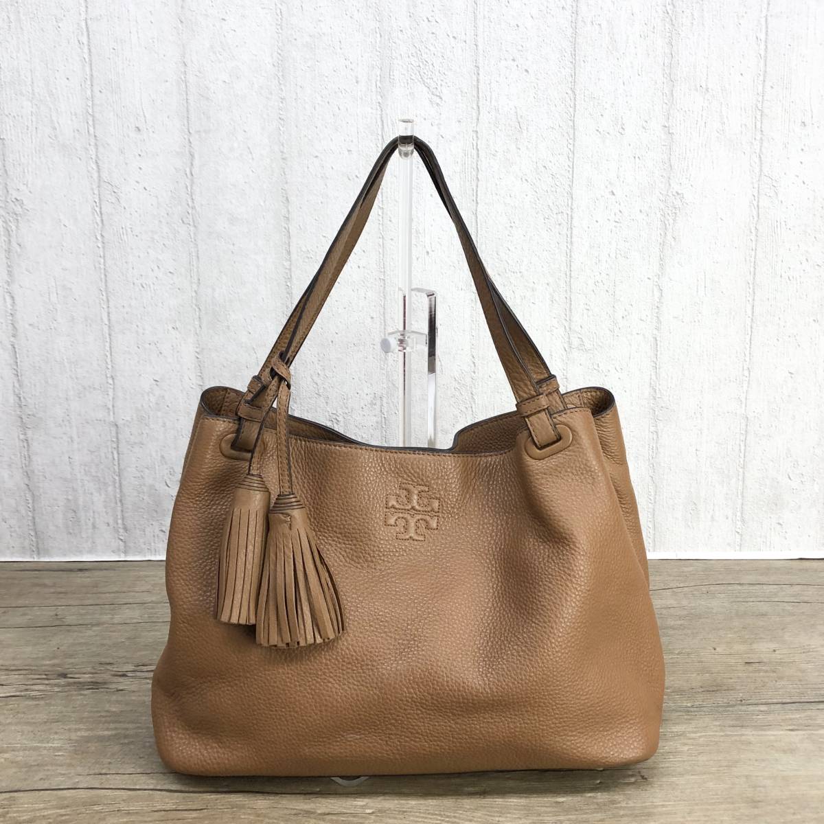 TORY BURCH トリーバーチ フリンジ レザー トートバッグ ショルダー 
