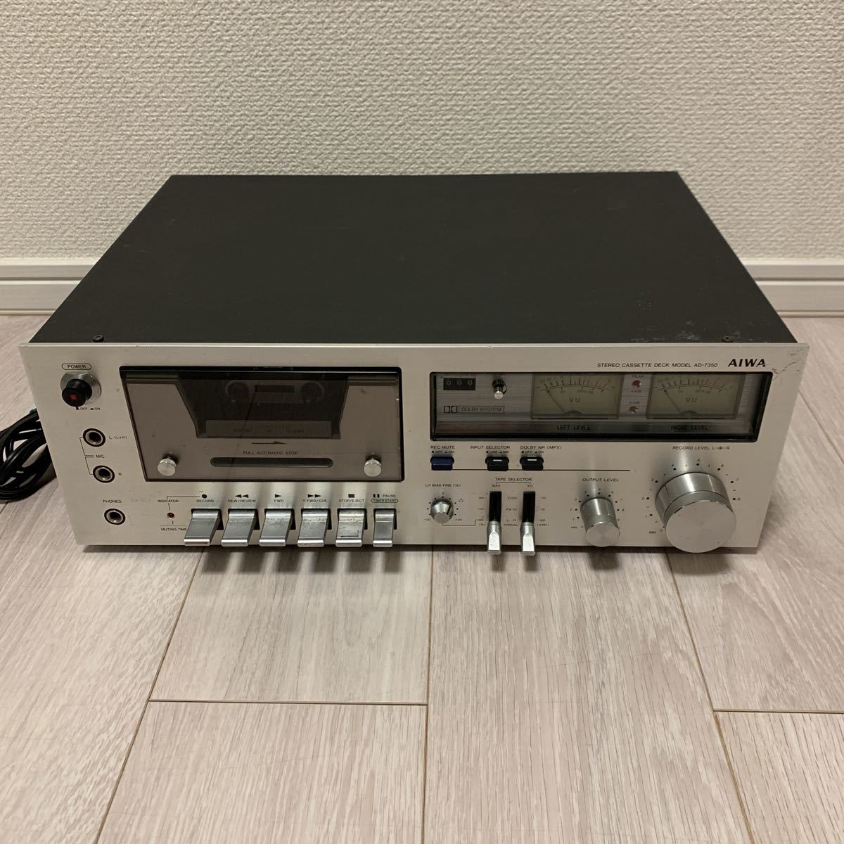 AIWA アイワ AD-7350 AD-7350ステレオカセットデッキ ☆ カセット