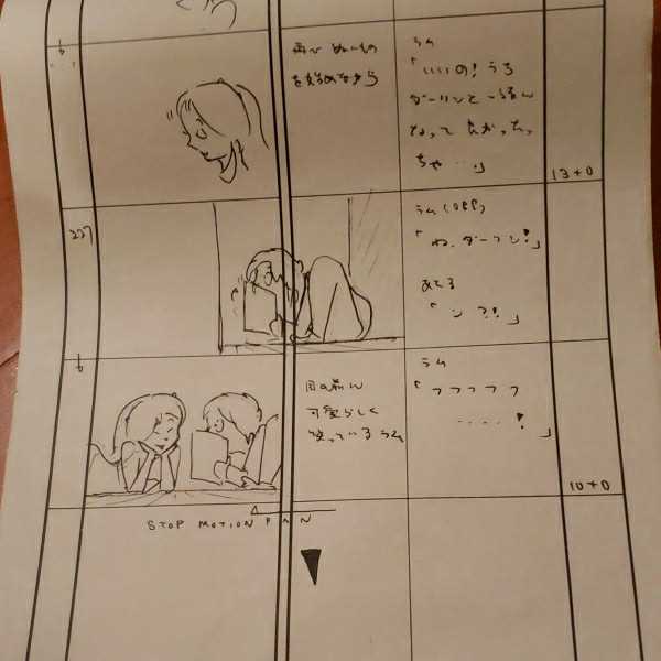 超希少品 直筆うる星やつら 絵コンテ #45 227コマ 96ページ コピー 