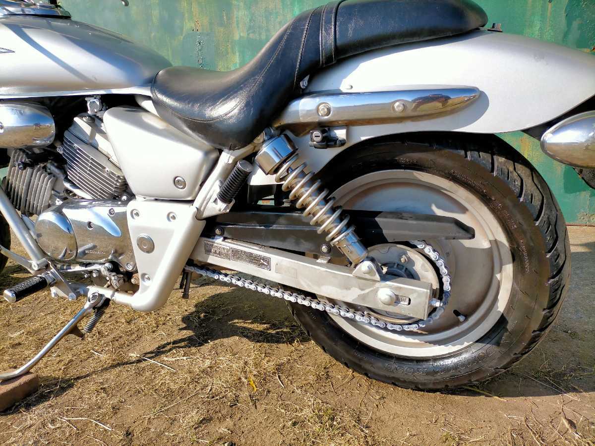 動画あり】マグナ250 社外マフラー アメリカン ホンダ 車体 Vツイン