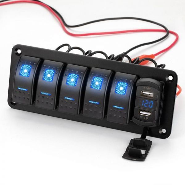LED Lights Light - Gang Auxbeam Switch | 0 Road Tail Panel Spyder