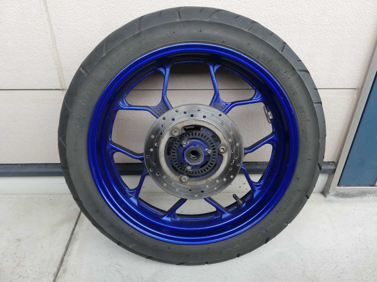 YAMAHA YZF-R25 RG10J リアホイールタイヤセット ディスク付 R25 タイヤ太く Yzfr3 yzfr25 yzf r25 ワイドホイール YZF-R25 純正