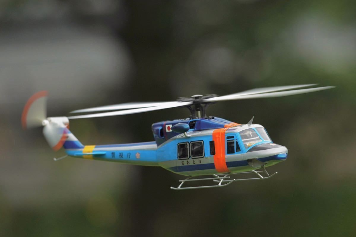 K124用 警視庁 ベル412EP 1/48 スケールボディー XK k110 ラジコンヘリ