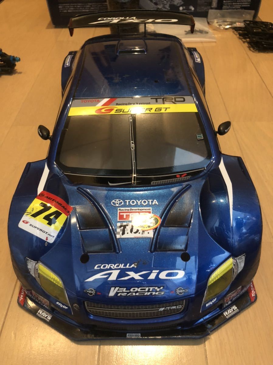 タミヤTA06シャーシ、オプション装備、日産GTRボディ付き タミヤ