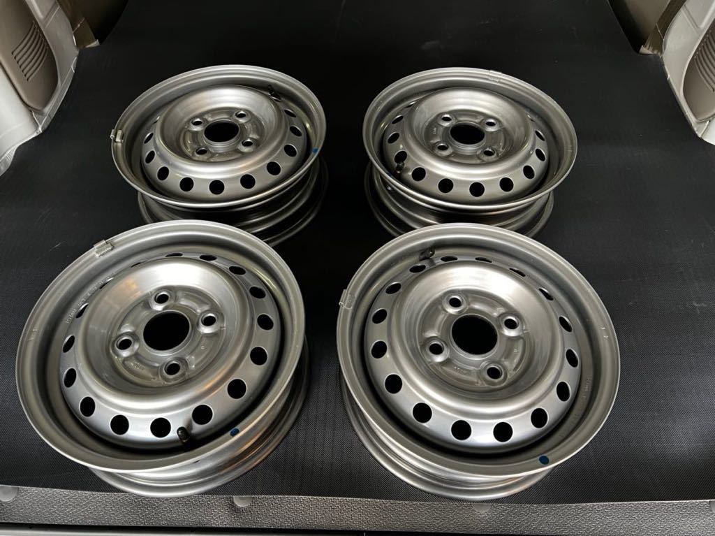 新車外し 純正DA17V EVERY スチールホイール ET+45 4.0jj PCD100 12