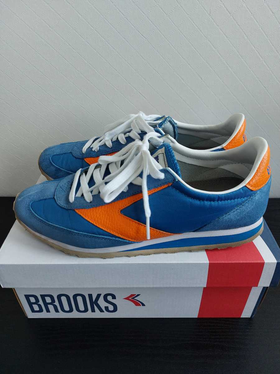 BROOKS VANGURD US8 ブルー オレンジ ブルックス ヘリテージ ヴァンガード クラシックスニーカー ランニング Brooks Vanguard | simple, uncomplicated shoe