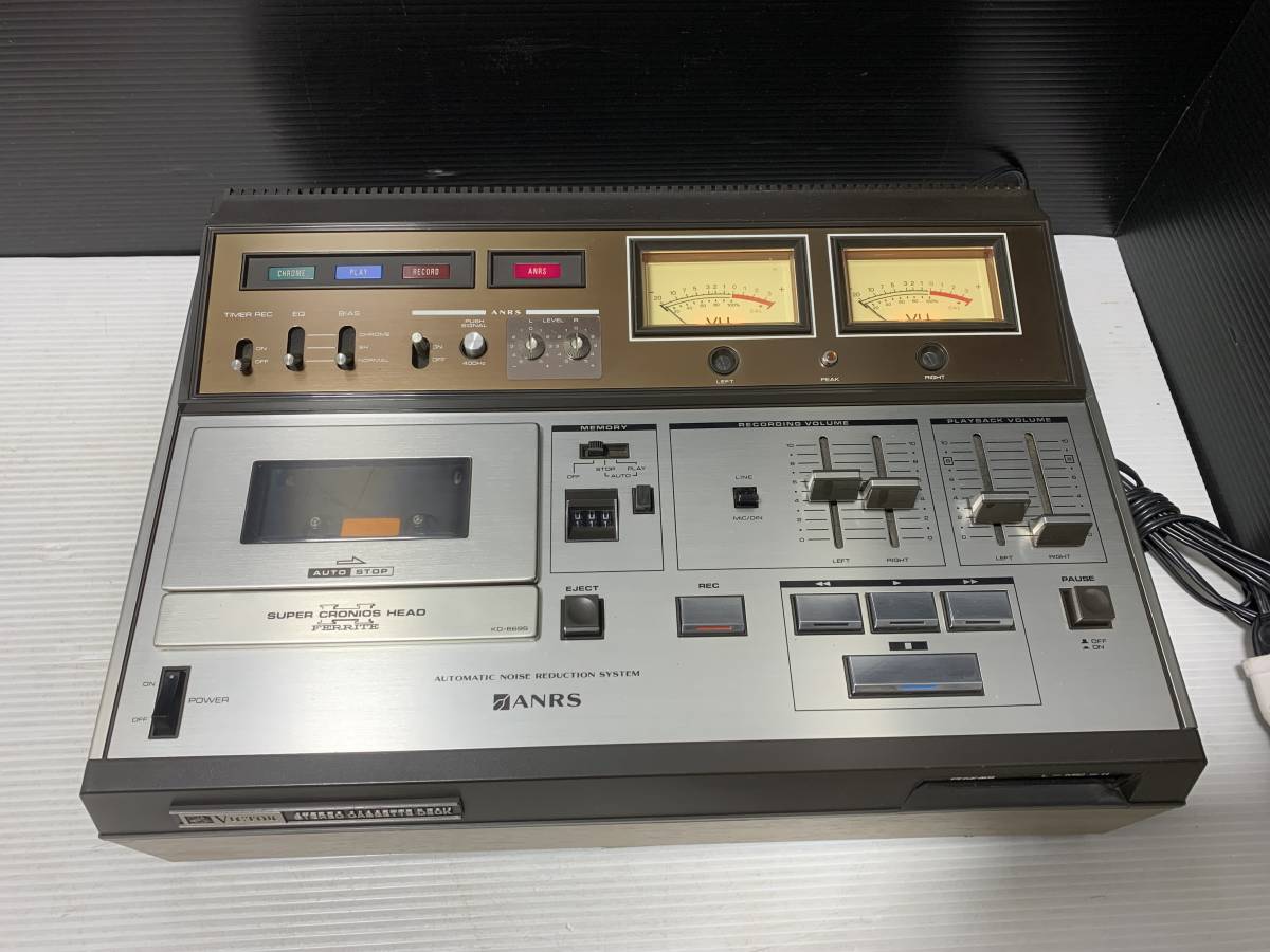 ◇VICTOR KD-669S 日本ビクター カセットテープ カセットデッキ ANRS