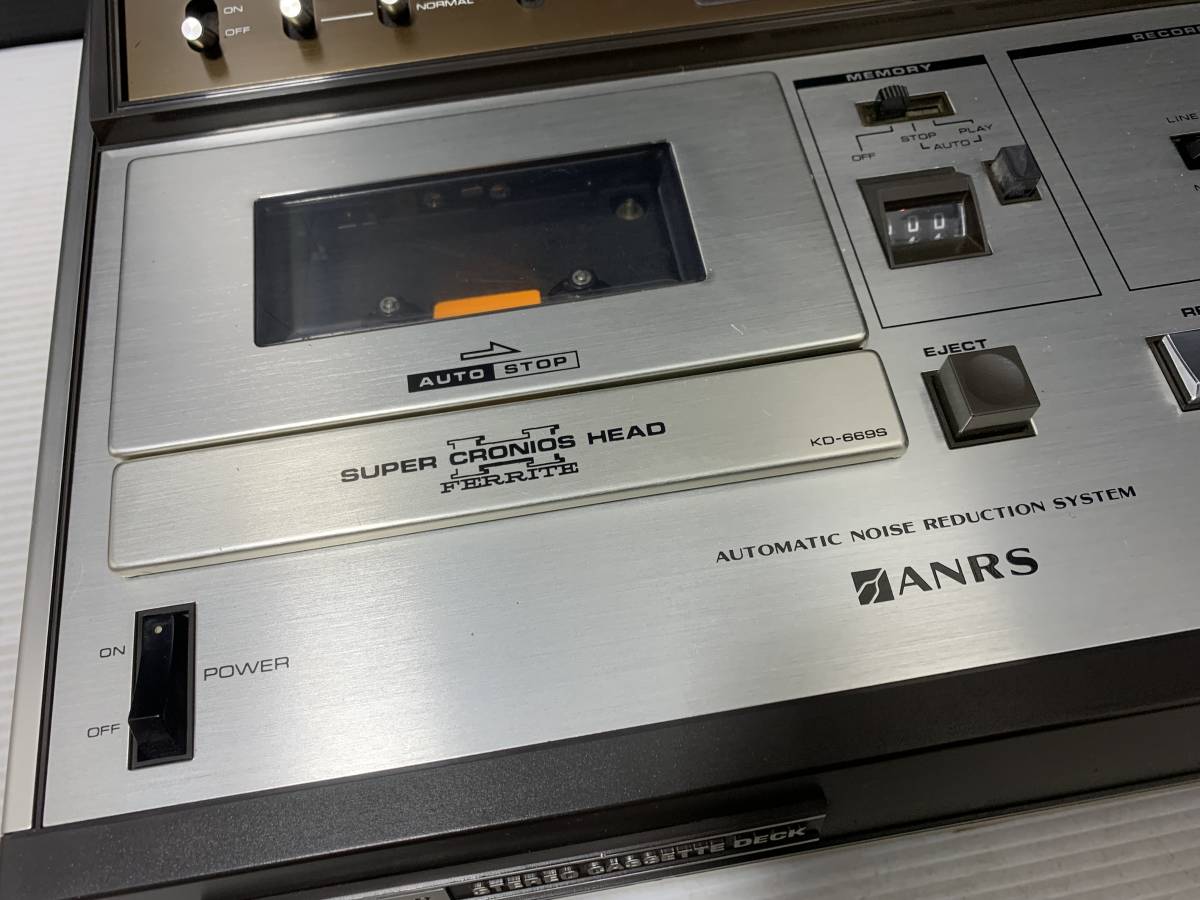 ◇VICTOR KD-669S 日本ビクター カセットテープ カセットデッキ ANRS