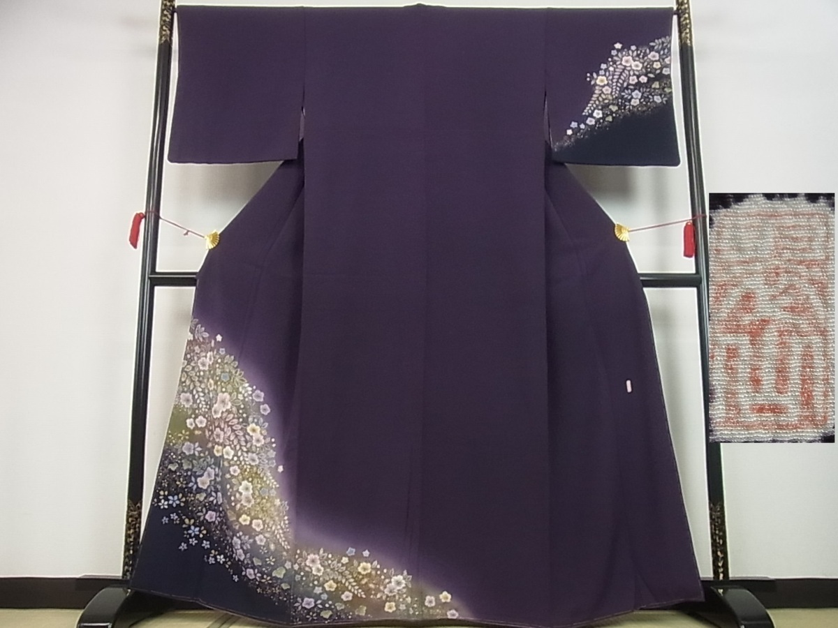 桐屋・翠山工房 絞り 訪問着 越後十日町の一流染匠 着物屋こころ□越後 