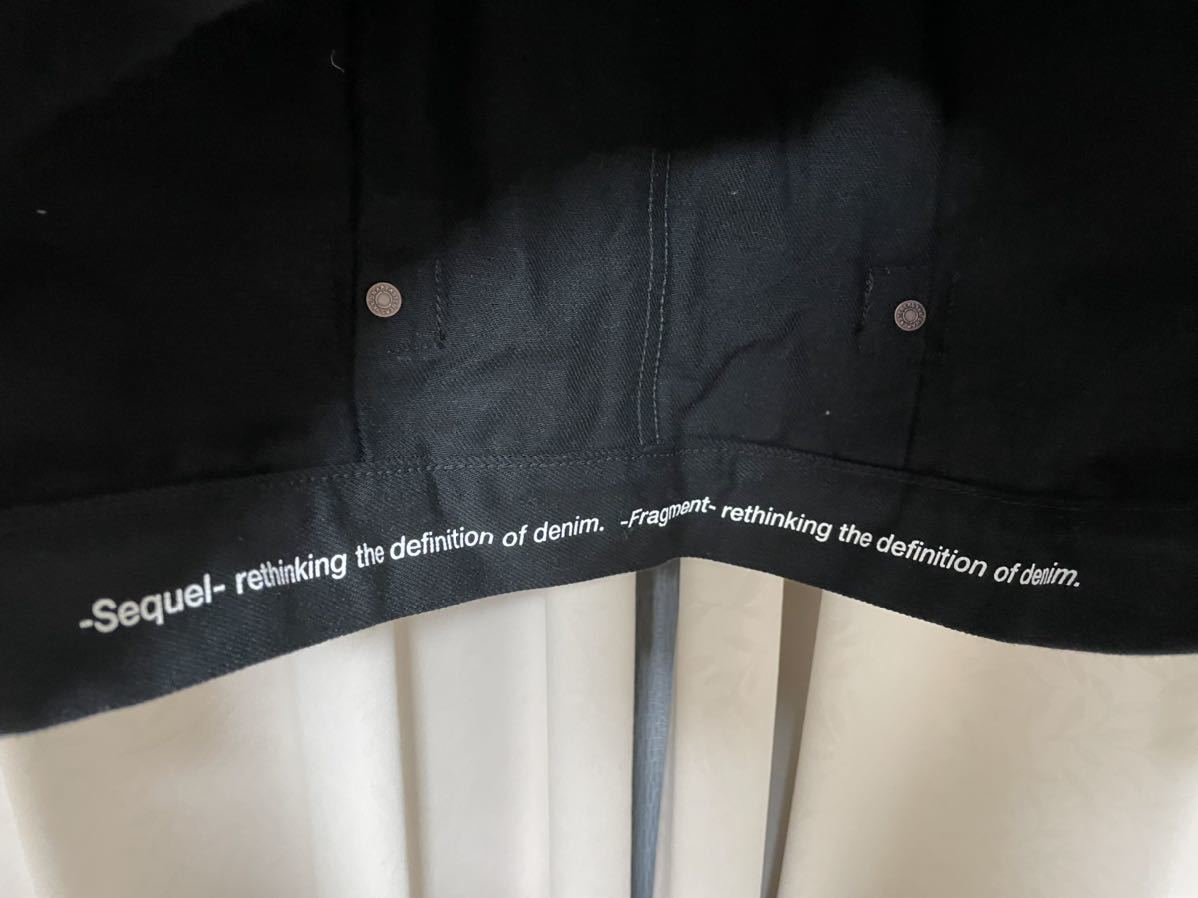 FRAGMENT × SEQUEL BLACK DENIM JACKET SQ-21AW-JK-04 デニム 