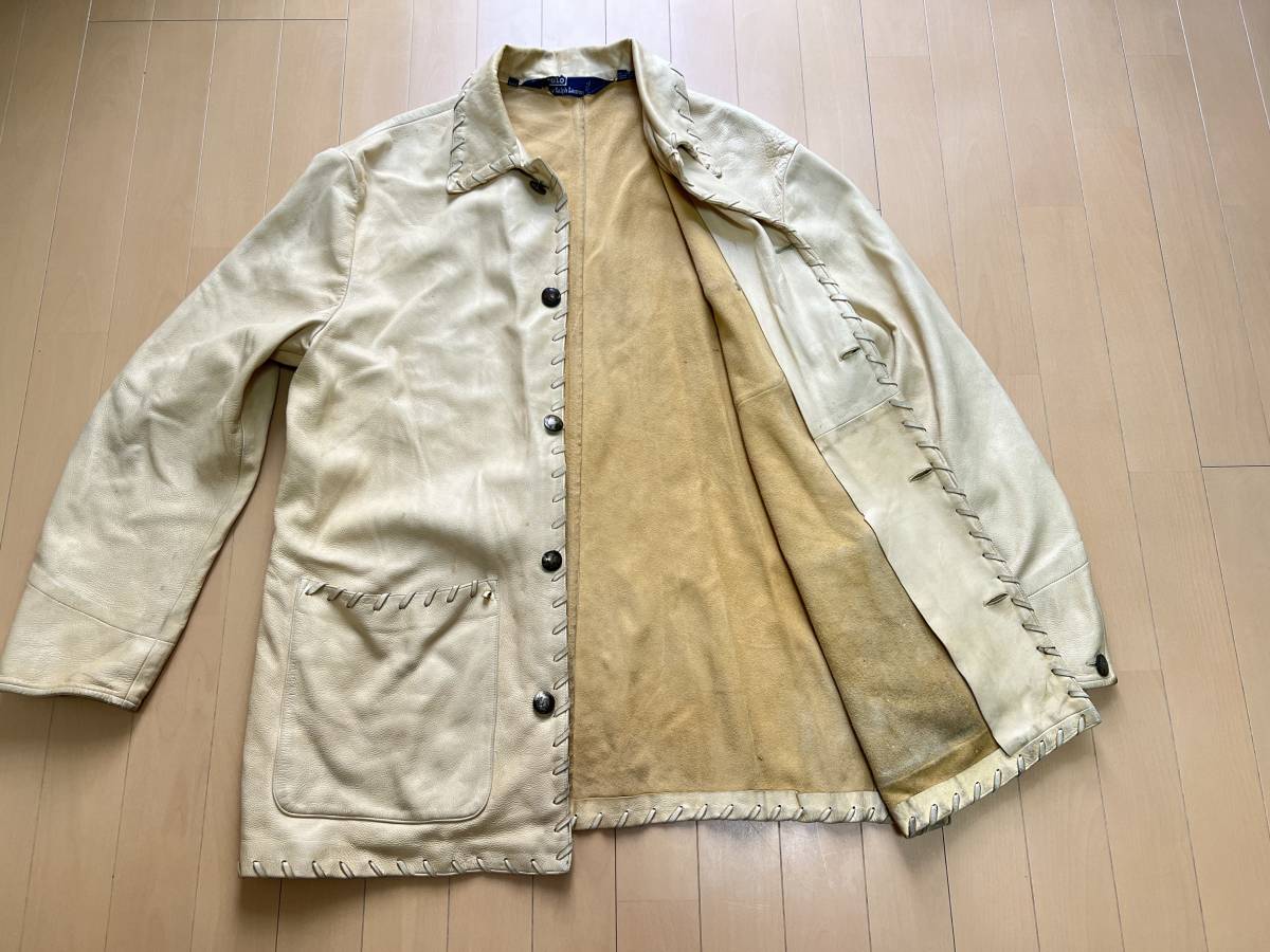 ポロカントリー　ディアスキンシャツ　polo country 鹿革 ポロカントリーディアスキンシャツpolo country 鹿革