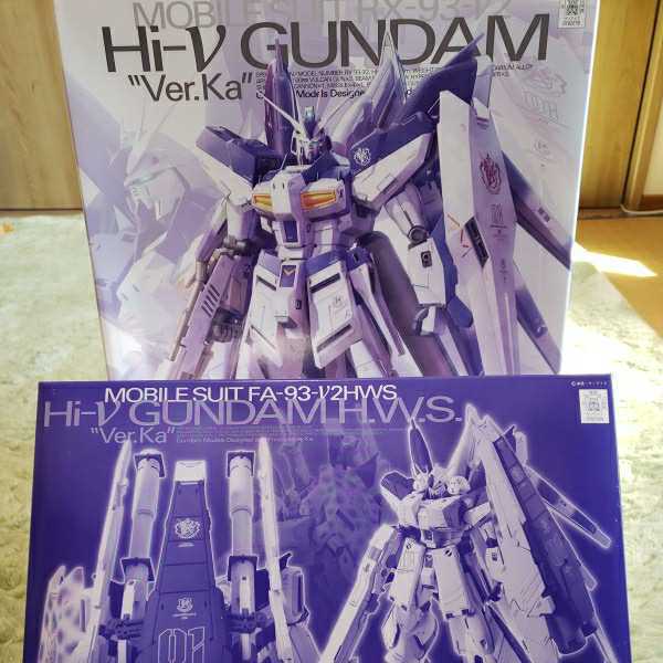ガンプラ MG 拡張パーツ2点セット MG1/100 Hi-νガンダム、 拡張セット プレミアムバンダイ Ver.Ka 2点
