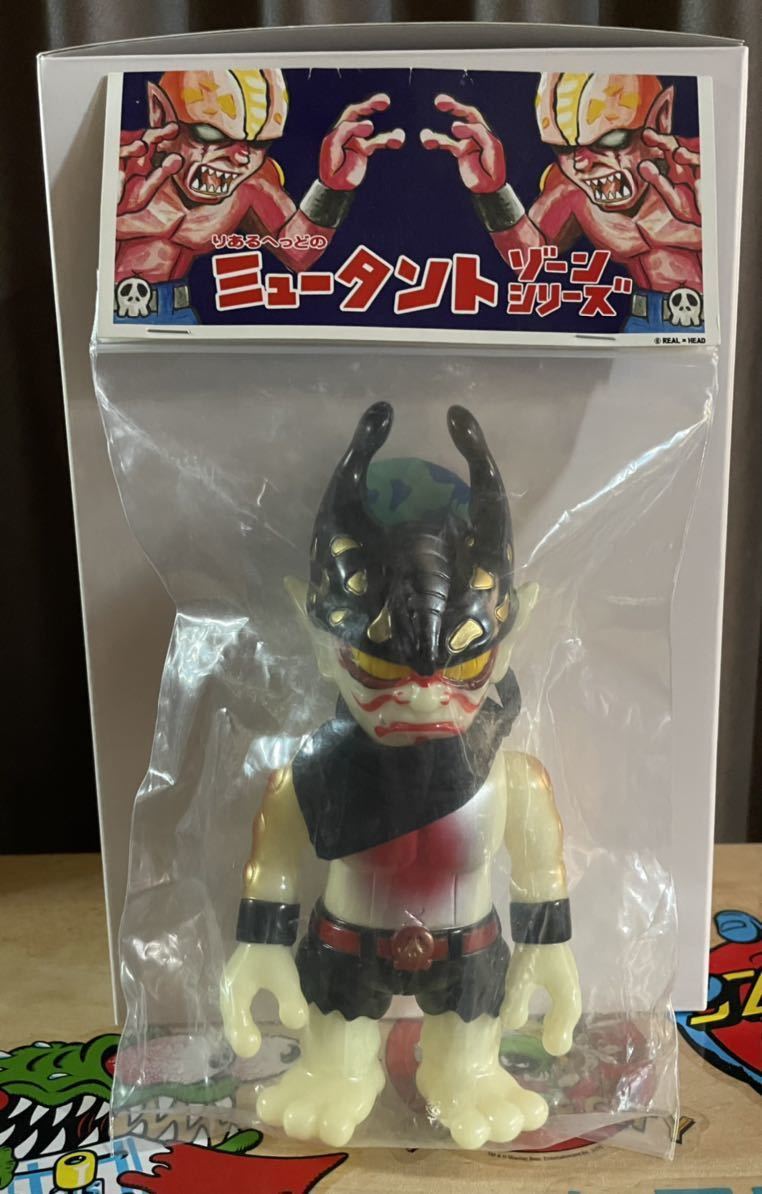 定番，送料無料 REAL HEAD リアルヘッド 隈取ミュータントイービル 蓄光 真頭玩具 シカマァク PUNK DRUNKERSゴッコ堂realhead longneck カオスマン(一般)｜売買されたオークション情報、yahooの商品情報をアーカイブ公 一般