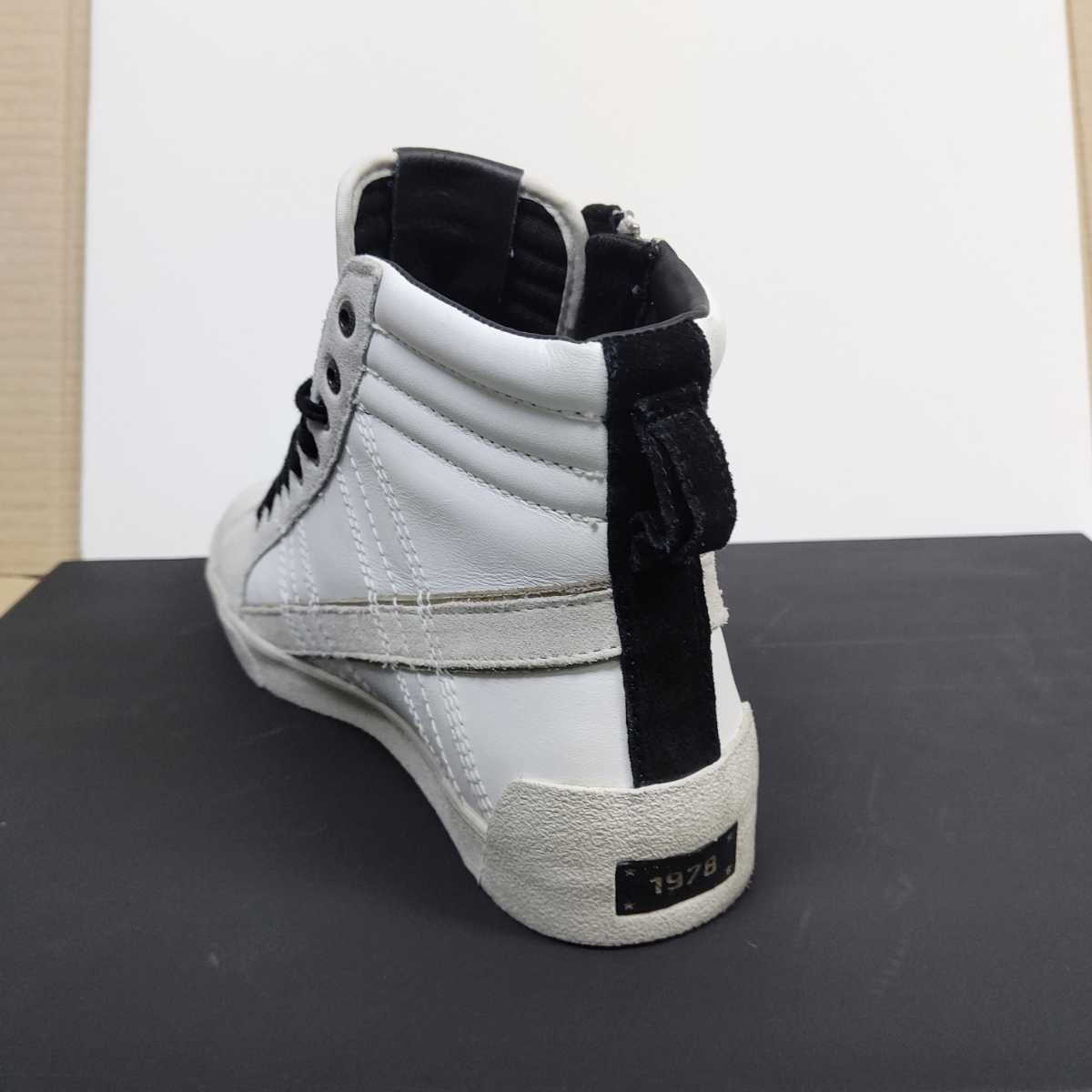DIESEL ディーゼル ハイカットスニーカー サイドジップ ホワイト 