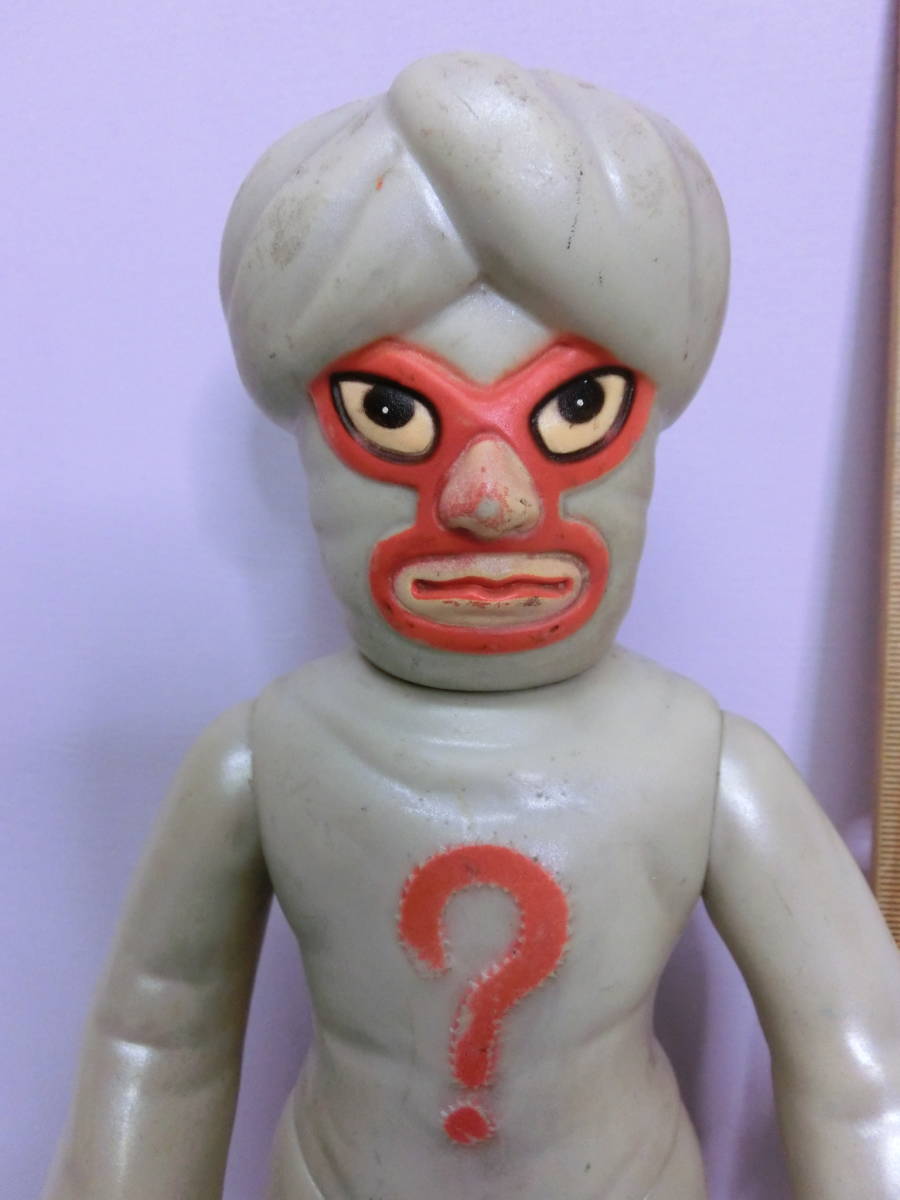 中嶋製作所 タイガーマスク ミスタークエスチョン ソフビ 当時物 袋入