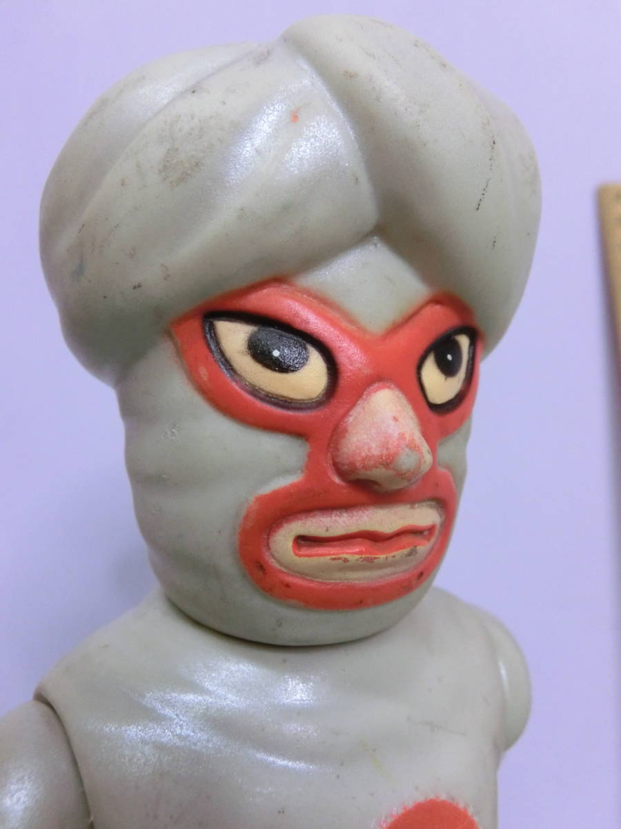 中嶋製作所 タイガーマスク ミスタークエスチョン ソフビ 当時物 袋入