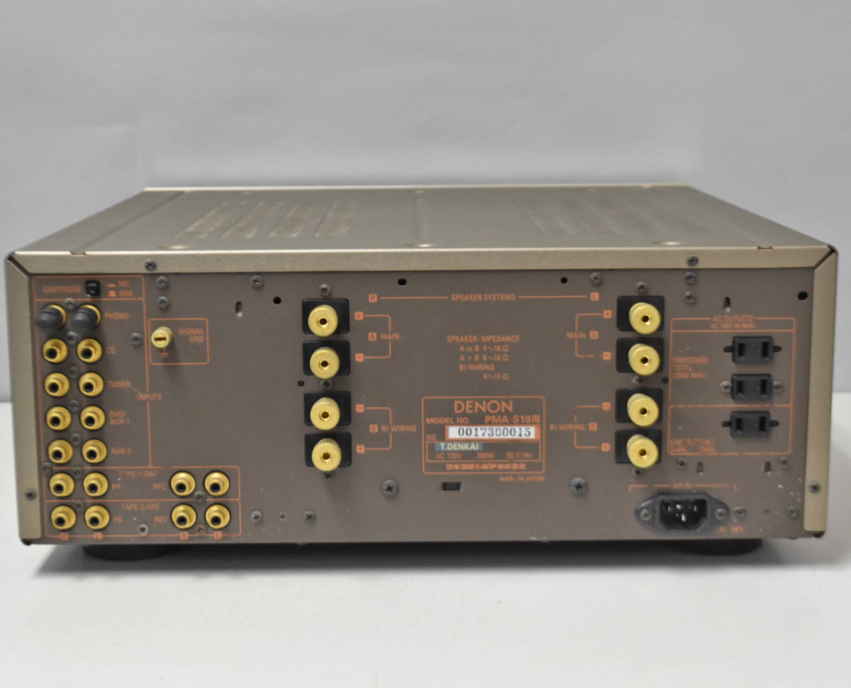 YS712 正常動作品 DENON プリメインアンプ PMA-S10III (3) デノン 