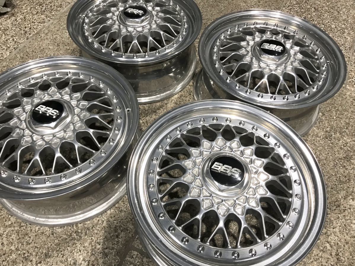 ☆BBS RS ホイール 15インチ 6J +45 4H PCD 100 114.3/ロードスター 