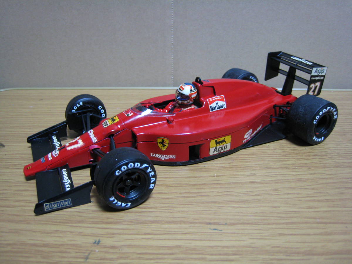 タミヤ 1/20 フェラーリ F189 前期型 N.マンセル プラモデル完成品