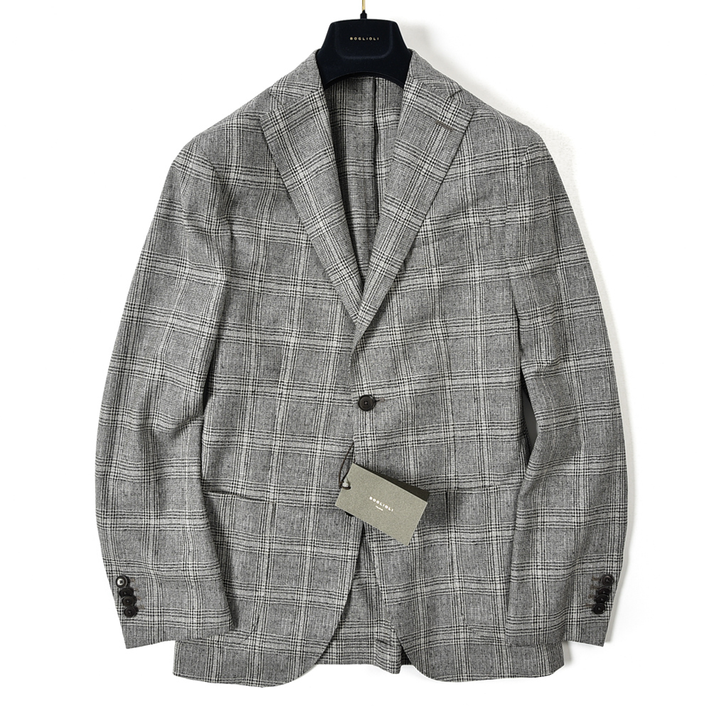 【お買い得，定番】 新着 ボリオリ BOGLIOLI K.JACKET テーラード ジャケット 2Bシングル メンズ ヴァージン ウール チェック グレー362107-56(ボリオリ)｜売買されたオークション情報、yahooの商品情報をアーカイブ公開 ボリオリ