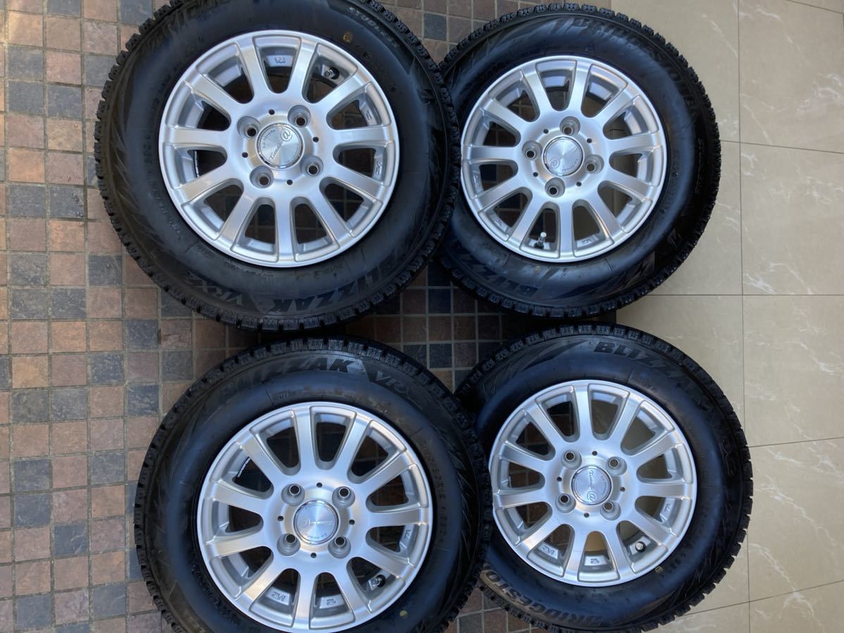 4本セット ブリジストン ブリザック VRX2 135/80/R12 2017年製 バリ溝 