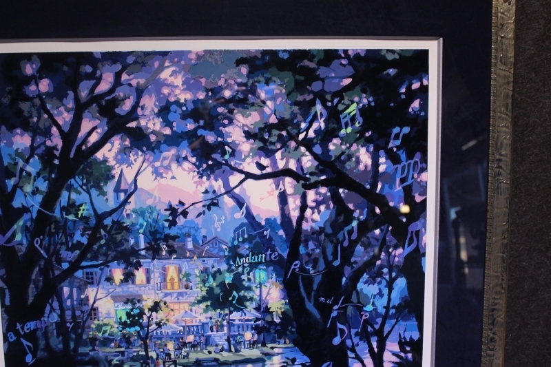 真作　笹倉鉄平 ヴァイオリンの森に シルクスクリーン 保証書付 笹倉鉄平 - 絵画買取・販売 真作 ヴァイオリンの森に シルクスクリーン