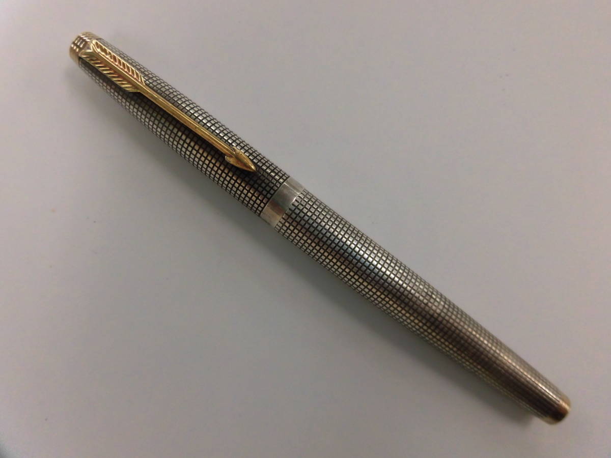 □ パーカー スターリングシルバー ペン先 14k XF 万年筆 現状品