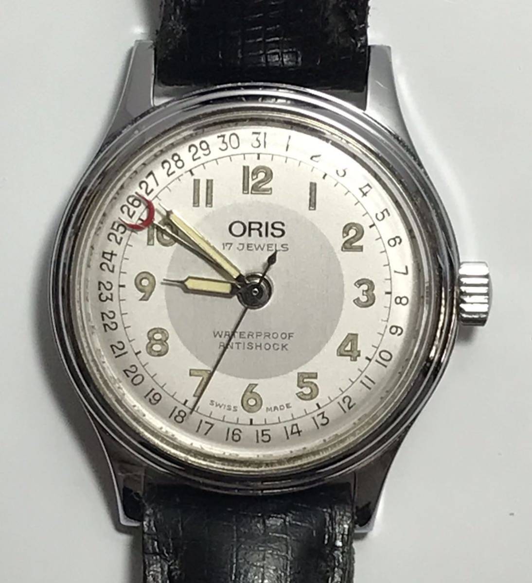 ORIS オリス ポインターデイト 17JEWELS WATERPROOF ANTISHCK メンズ 