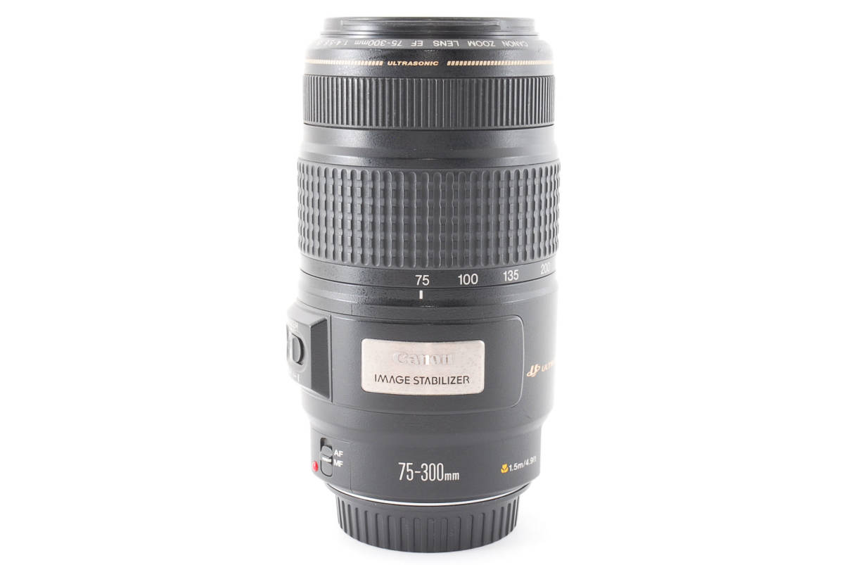 キャノン Canon EF 75-300mm F4-5.6 IS USM レンズ #878144 EF 75
