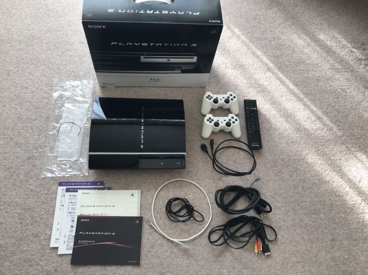 美品 動作確認済 SONY PS3 60GB CECHA00 初期型 プレステ3 Play 